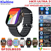 Reloj inteligente HK11 Ultra 3 con pantalla AMOLED de 2.02", 1 GB de ROM y compatible con música local y conexión TWS.